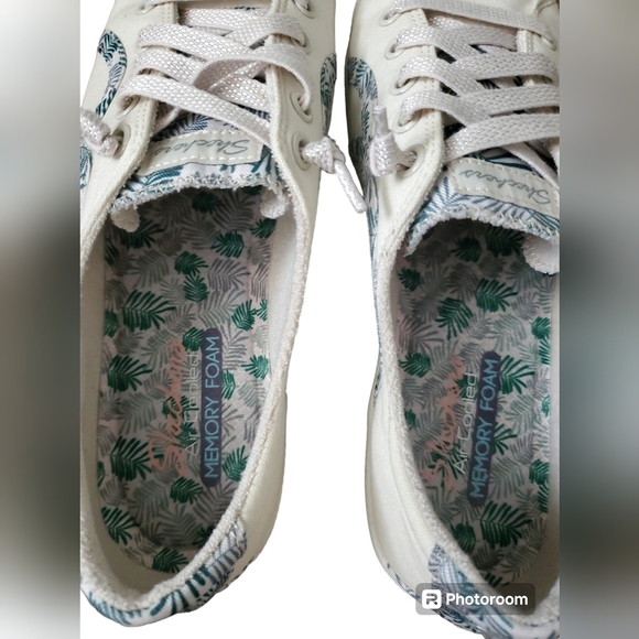 Skechers Madison Ave Tropic Topic Women’s US 9 Memory Foam Slip On Sneaker Beige - Picture 5 of 11